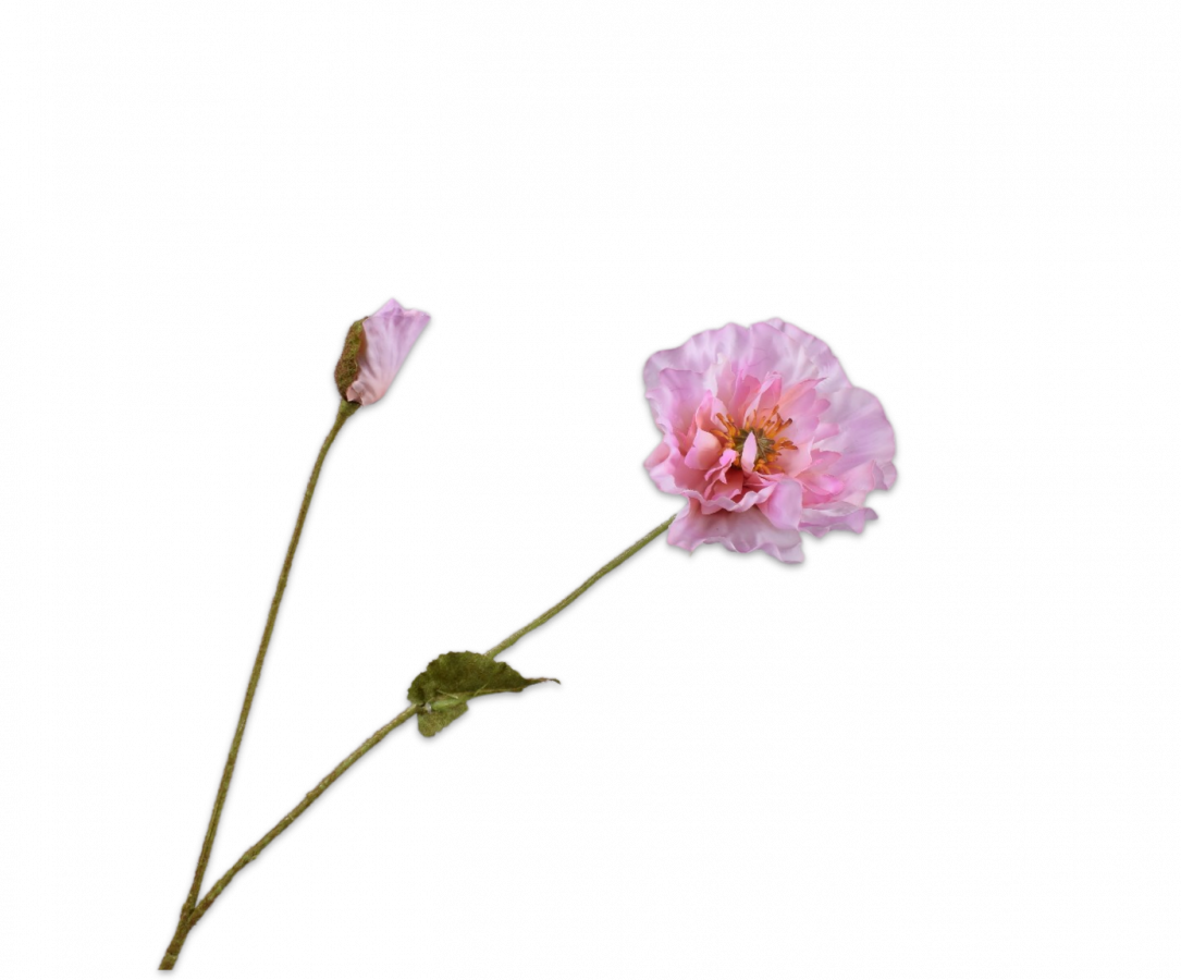 Silk-ka, Mohnzweig rose, 74 cm