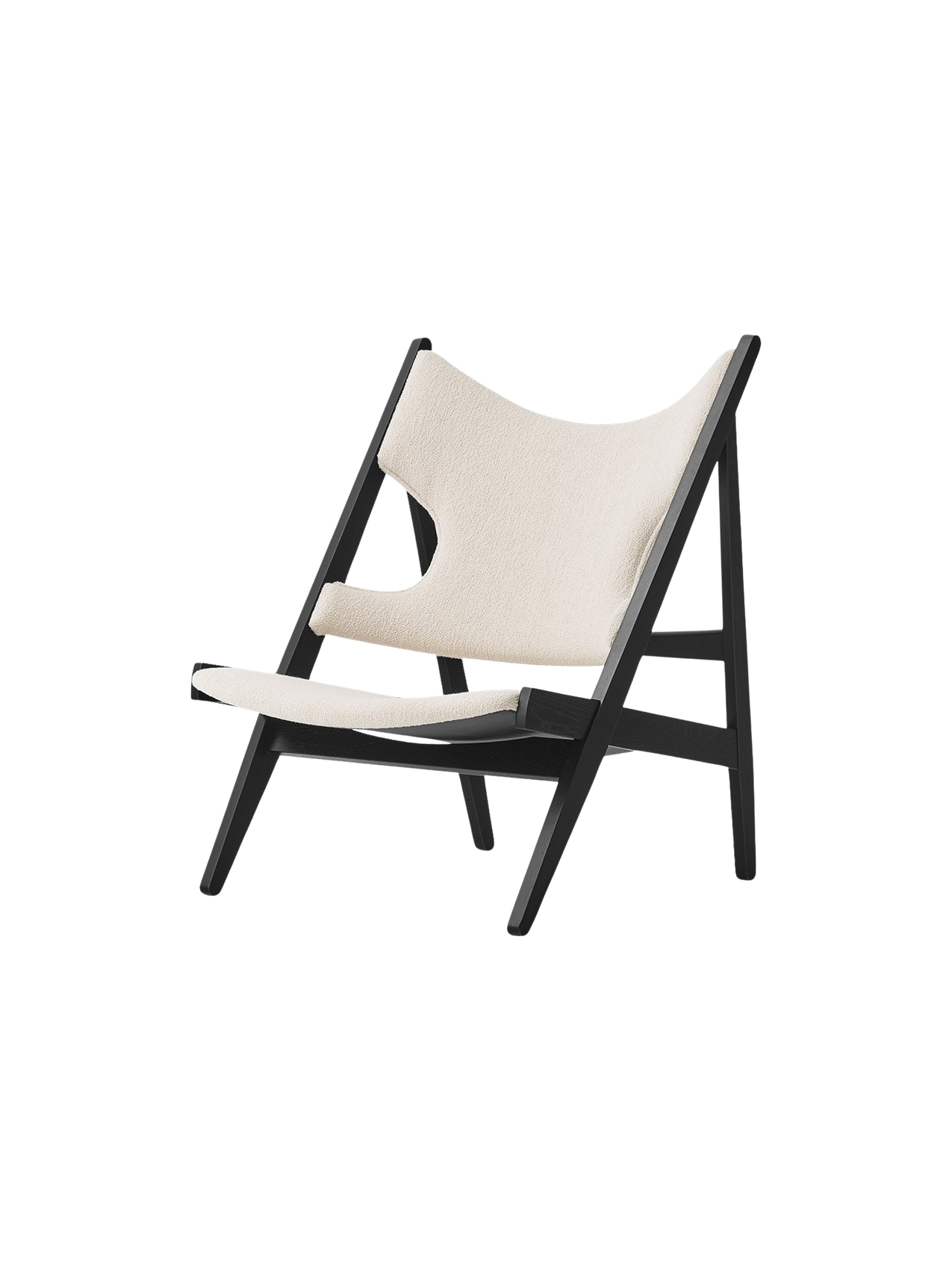 Audo Copenhagen, Knitting-Lounge-Sessel, Schwarzeiche