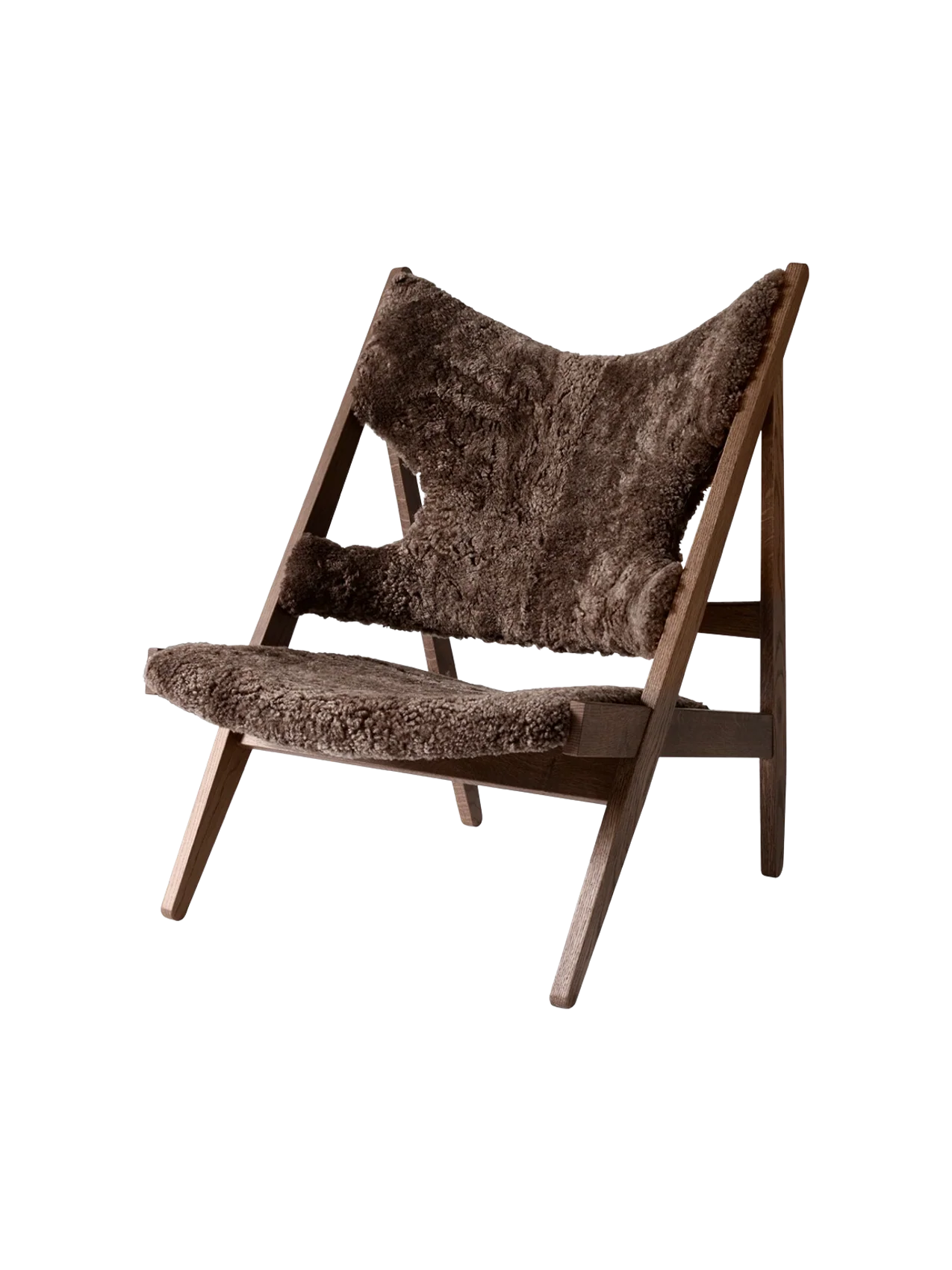 Audo Copenhagen, Knitting-Lounge-Sessel, Schaffell