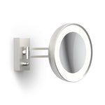Kosmetikspiegel BS 36 von Decor Walther für die Wandmontage in Nickel satiniert.