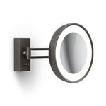 Decor Walther LED-Kosmetikspiegel BS 36 zur Wandmontage in der Farbe Dark Metal.