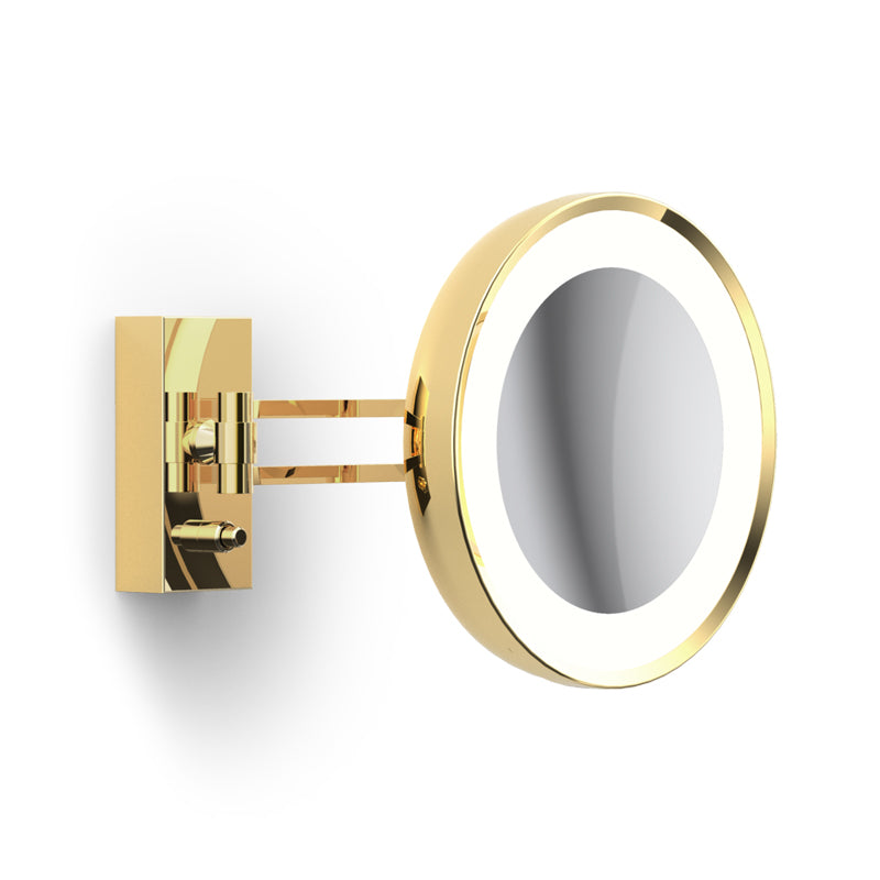 Kosmetikspiegel BS 36 von Decor Walther in 24 Karat Gold glänzend.