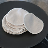 CARE BY ME Abschminkpads in Hellgrau aus Bio-Baumwolle