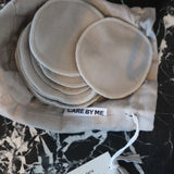 CARE BY ME Abschminkpads in Hellgrau aus Bio-Baumwolle