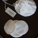 CARE BY ME Abschminkpads in Weiss aus Bio-Baumwolle