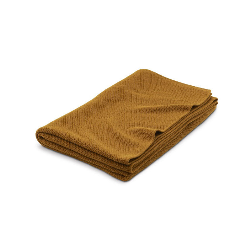 LUIZ, Merinowoll-Decke Rice, 140x200, spice