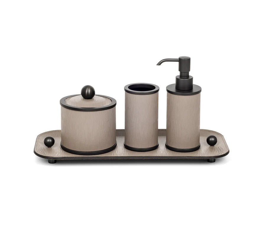 PINETTI Olimpia Badezimmer-Set Bronze, rund