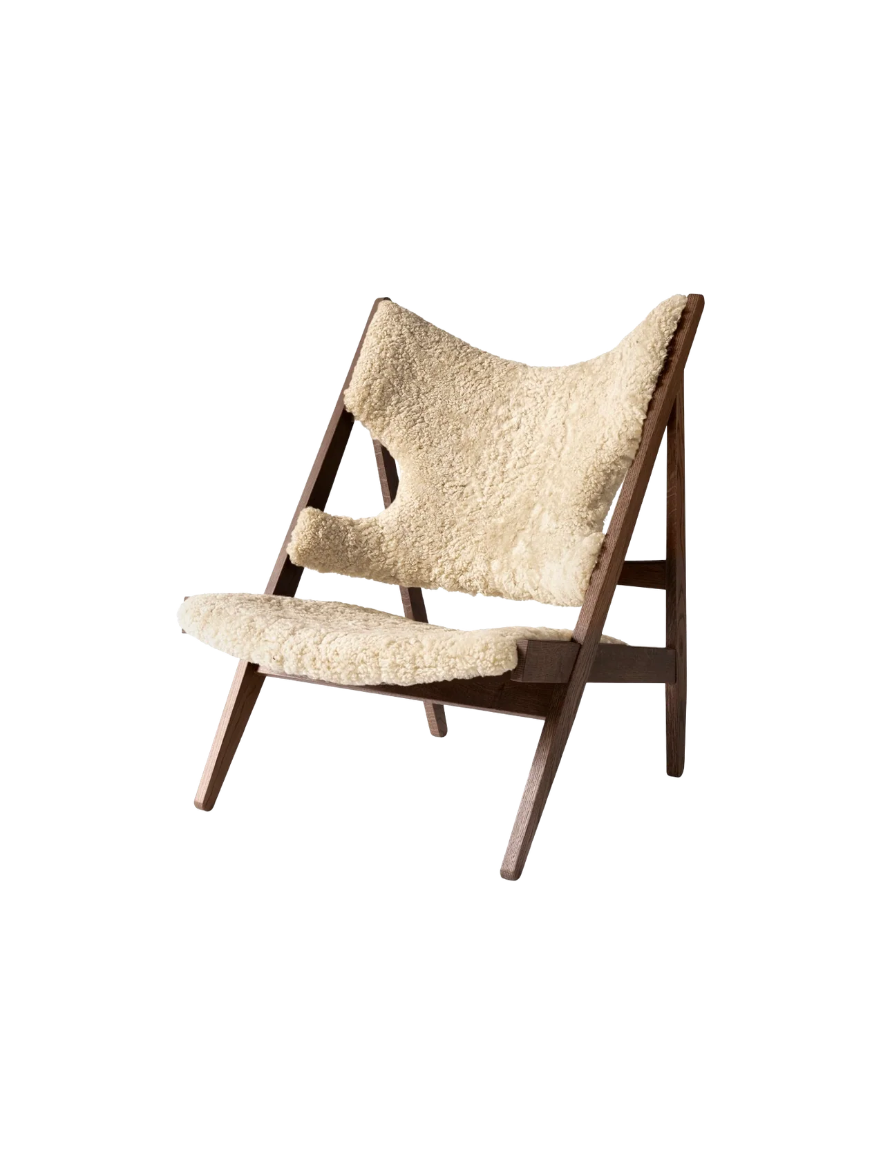 Audo Copenhagen, Knitting-Lounge-Sessel, Schaffell