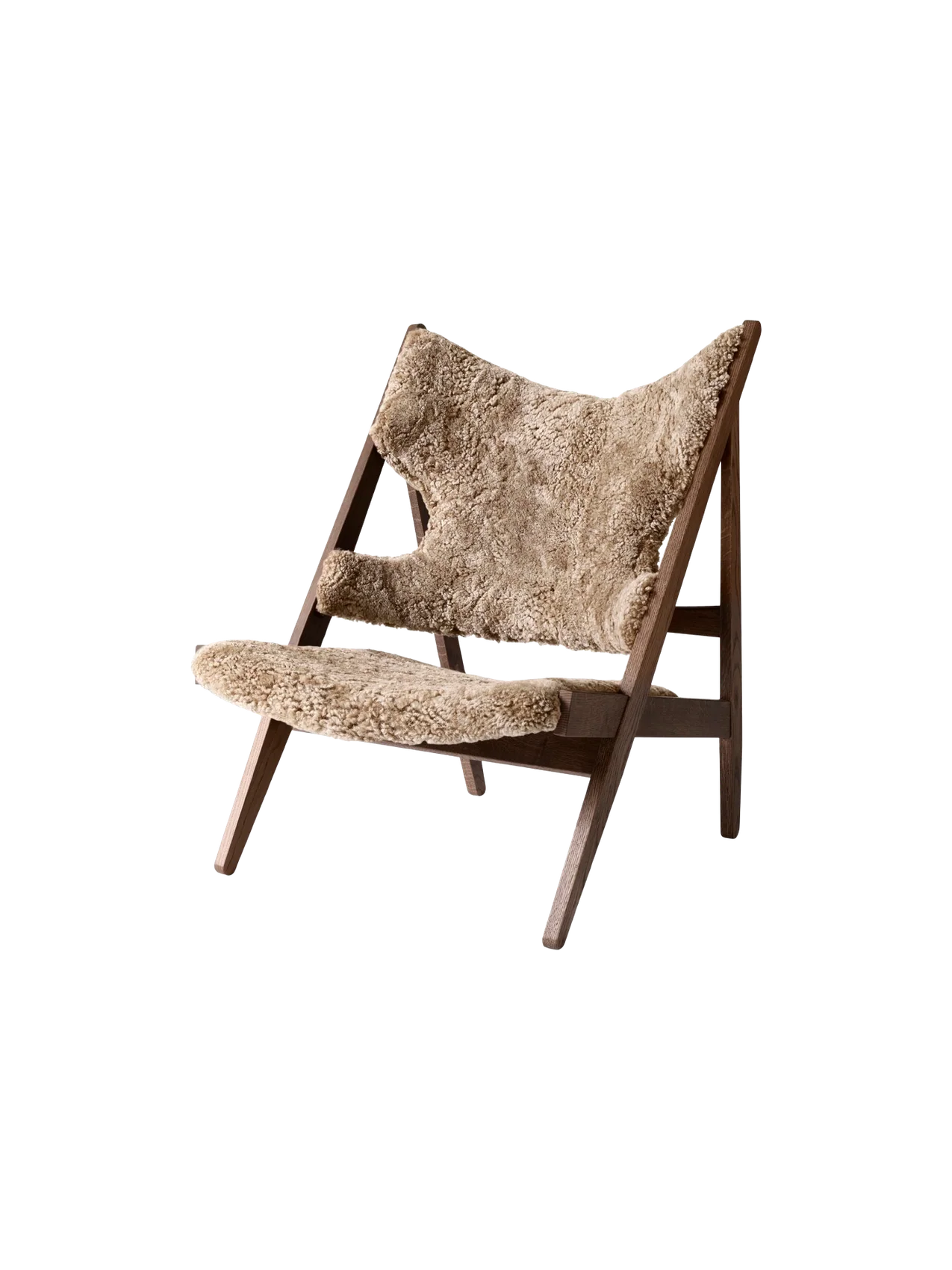 Audo Copenhagen, Knitting-Lounge-Sessel, Schaffell