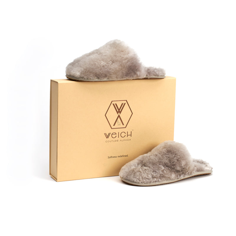 WEICH Fellslipper Pato in Grau.
