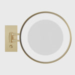 Wandkosmetikspiegel von Decor Walther  BS 36 in 24 Karat Gold matt.