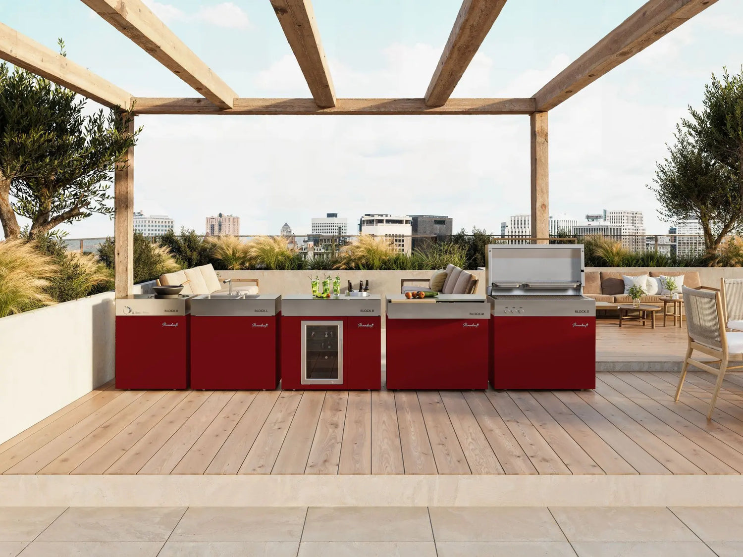 Flammkraft, Premium-Gasgrill, BLOCK Ds (Gen. 5)