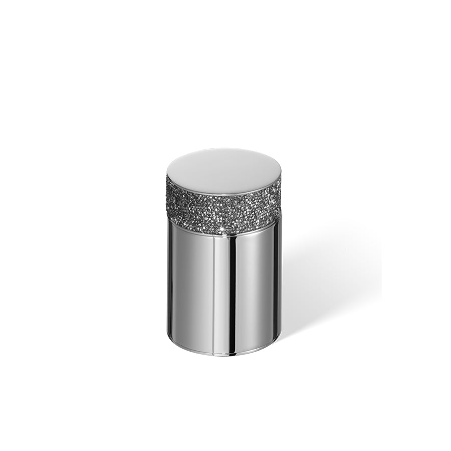 Decor Walther Behaelter mit Deckel mit Swarovski Kristallen in Chrom