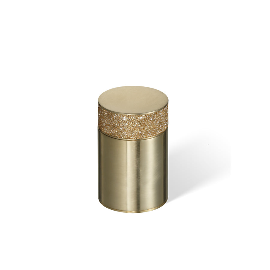 Decor Walther Behälter mit Deckel mit Swarovski Kristallen in Gold