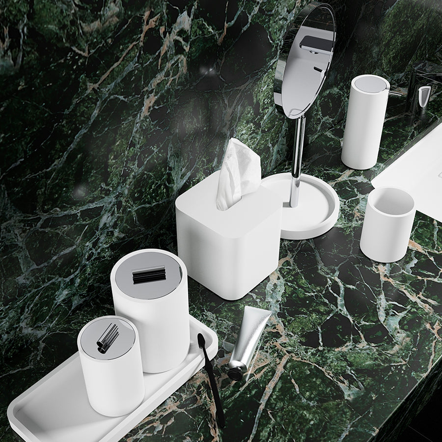 Stone-Kollektion von Decor Walther in Weiss mit Chrom
