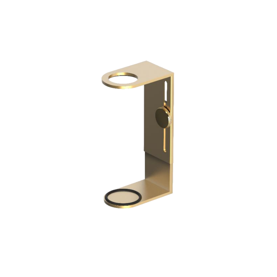 Decor Walter Wandhalter für Seifenspenderflaschen in mattem Gold in 24 Karat