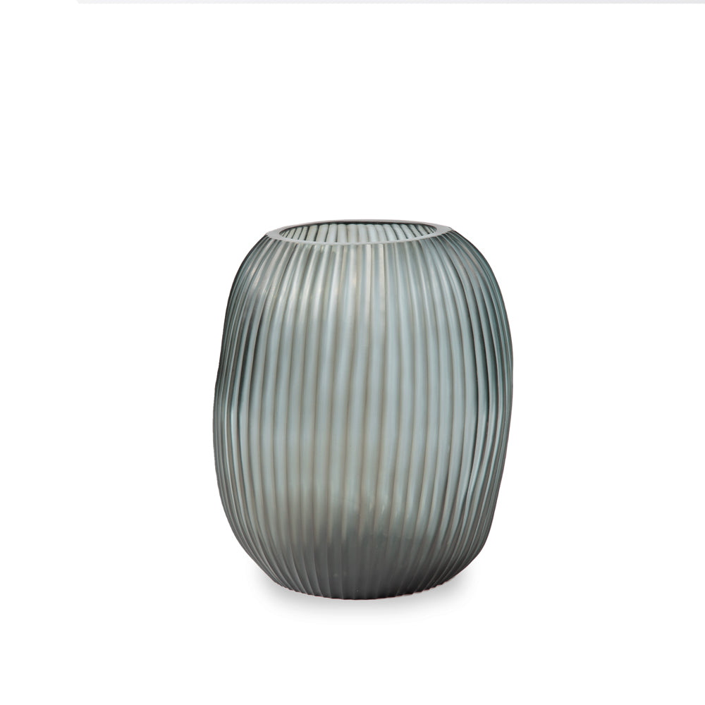 Guaxs Vase Nagaa Tall in der Farbe Indigo Smokey Grey. 