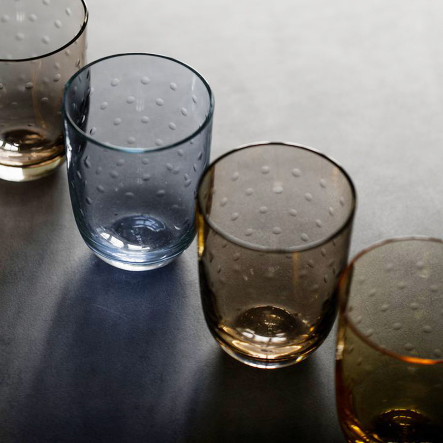 Louise Roe Wasserglas in verschiedenen Farben aus Kristallglas