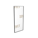 Sovet Visual Rechteckiger Spiegel in der Farbe Mocca