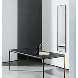 Sovet Wandspiegel Visual Rectangular mit gebräuntem Aluminumrahmen