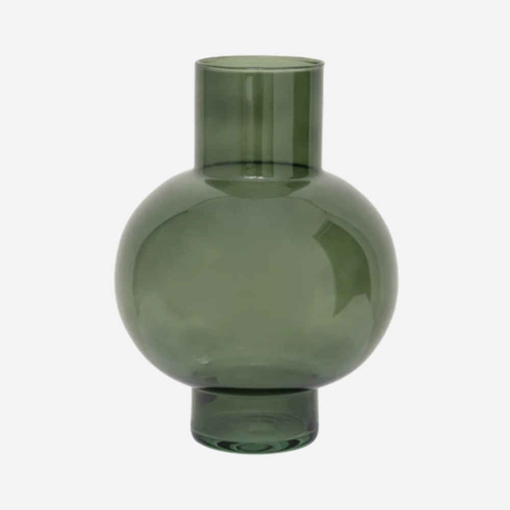 Urban Nature Culture Vase aus Glas Tummy A, Duck Green