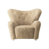Audo Copenhagen, The Tired Man, Lounge-Sessel, Schaffell
