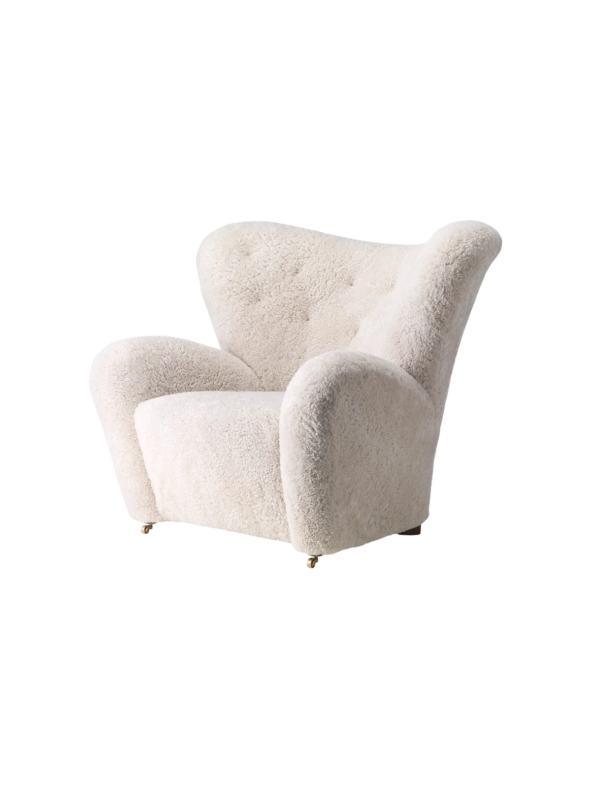 Audo Copenhagen, The Tired Man, Lounge-Sessel, Schaffell