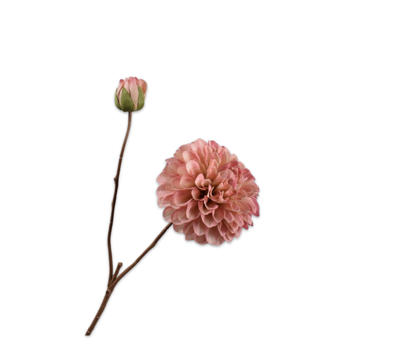 Silk-ka, Dahlienzweig rosa, 60 cm