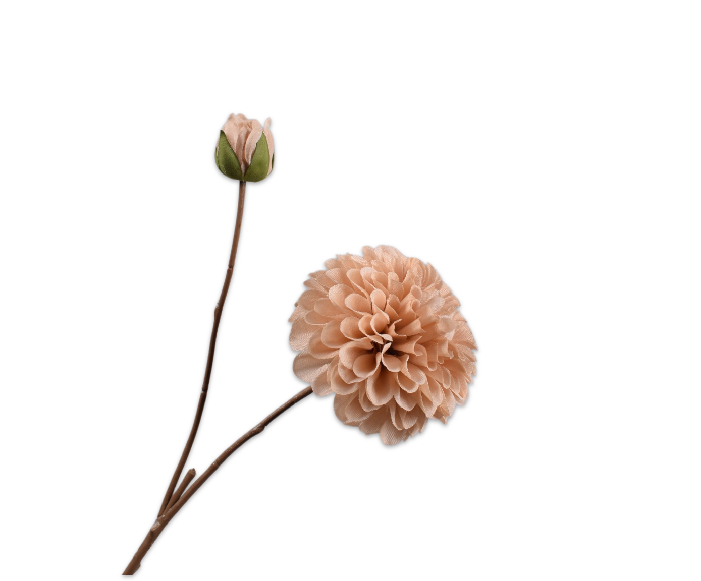 Silk-ka, Dahlienzweig champagner, 60 cm
