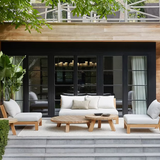 MALIBU Gartenlounge aus Teak, 3er Sofa
