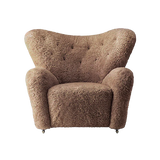 Audo Copenhagen, The Tired Man, Lounge-Sessel, Schaffell