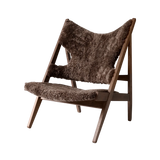 Audo Copenhagen, Knitting-Lounge-Sessel, Schaffell