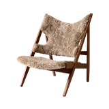 Audo Copenhagen, Knitting-Lounge-Sessel, Schaffell