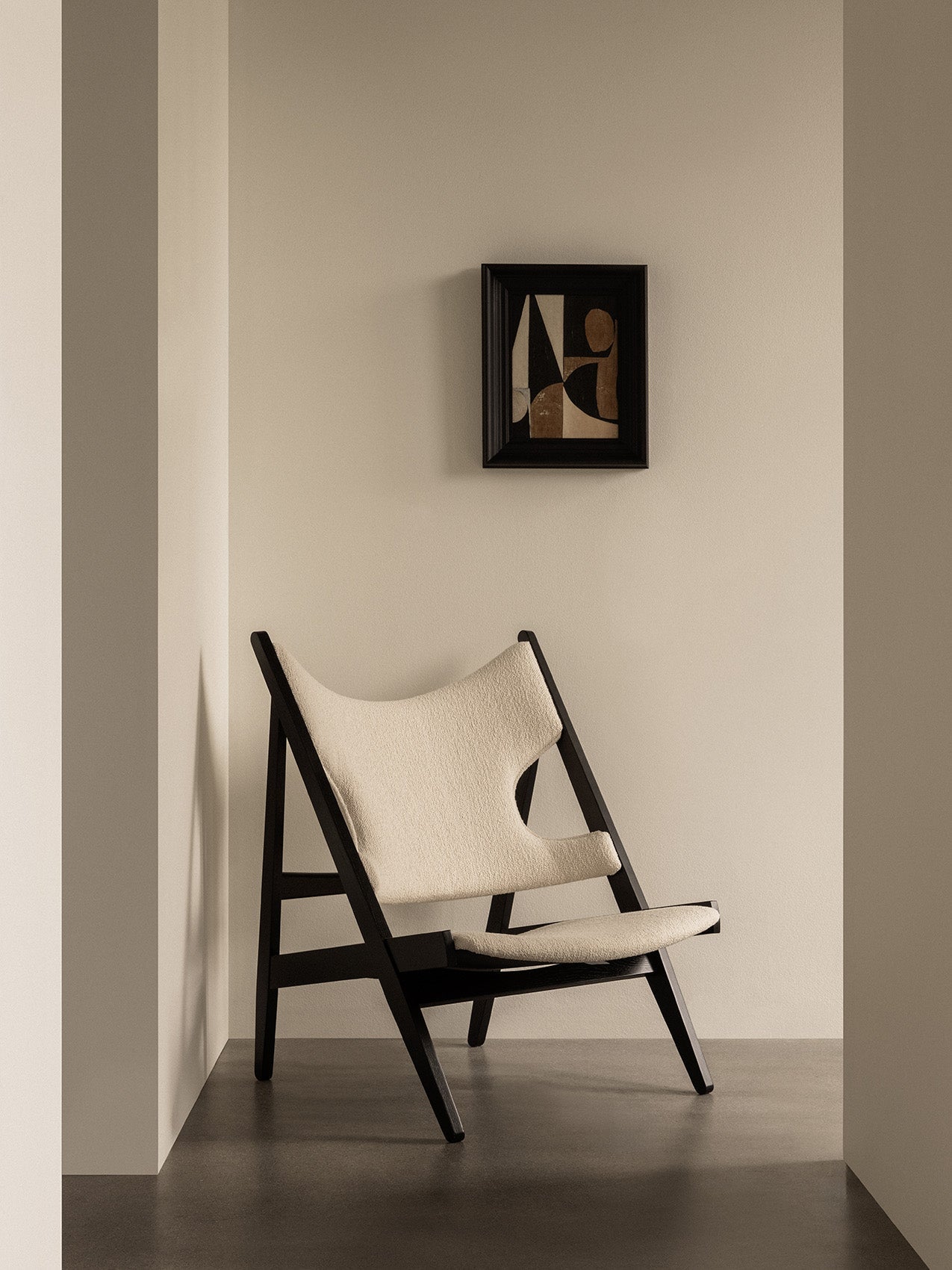 Audo Copenhagen, Knitting-Lounge-Sessel, Schwarzeiche