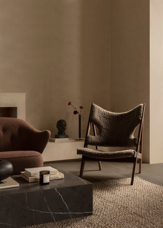 Audo Copenhagen, Knitting-Lounge-Sessel, Schwarzeiche