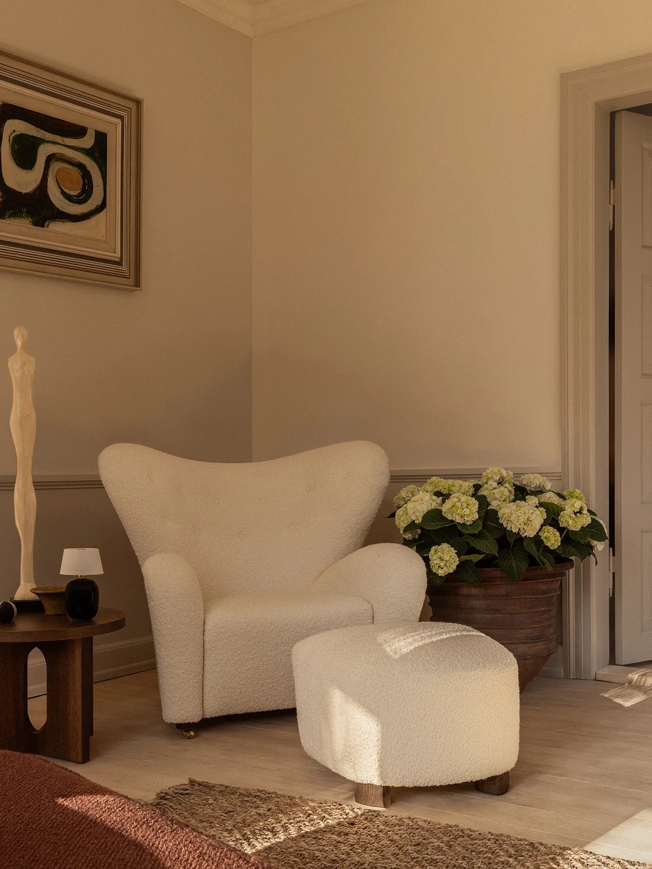 Audo Copenhagen, The Tired Man, Lounge-Sessel, Textil