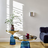 ClassiCon, Bell-Kaffee-Tisch, Metallaufsatz Messing