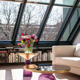 ClassiCon, Bell-Kaffee-Tisch, Metallaufsatz Messing