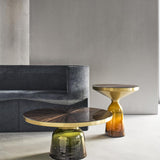 ClassiCon, Bell-Kaffee-Tisch, Metallaufsatz Messing