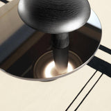 ClassiCon, Bell-Kaffee-Tisch, Metallaufsatz Schwarz