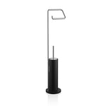 Decor Walther BLACK STONE WC-Bürstengarnitur Schwarz/Edelstahl matt. 