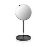 Decor Walther Kosmetikspiegel BLACK Stone mit Standfuss mit Ablagefläche.