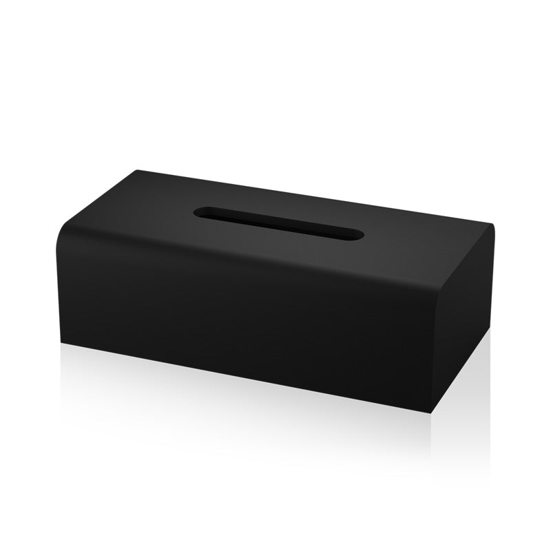 Decor Walther BLACK STONE Papiertuchbehälter in Schwarz aus Mineralwerkstoff. 