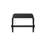 Decor Walther Toilettenpapierhalter BLACK STONE mit Ablage in Schwarz matt und Chrom.