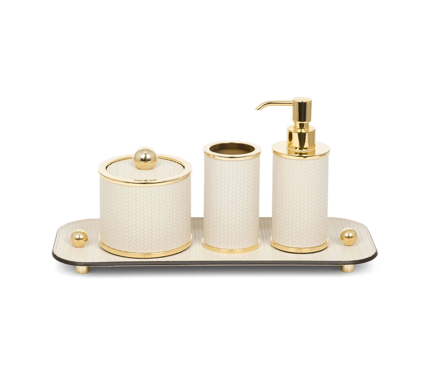 PINETTI Olimpia Badezimmer-Set Gold, rund