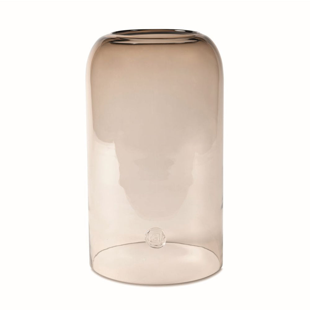 Grosses Windlicht aus Glas Eljot in Topaz