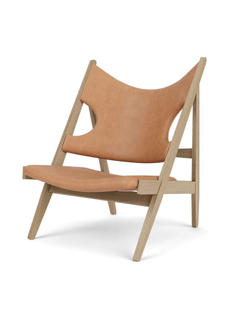 Audo Copenhagen, Knitting-Lounge-Sessel, Leder