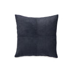 LUIZ Lederkissen Suede in Dunkelblau.