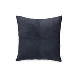 LUIZ Lederkissen Suede in Dunkelblau.