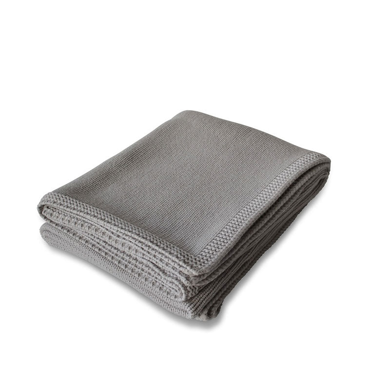 LUIZ, Cashmere-Decke Memoire, 140x200, smoke